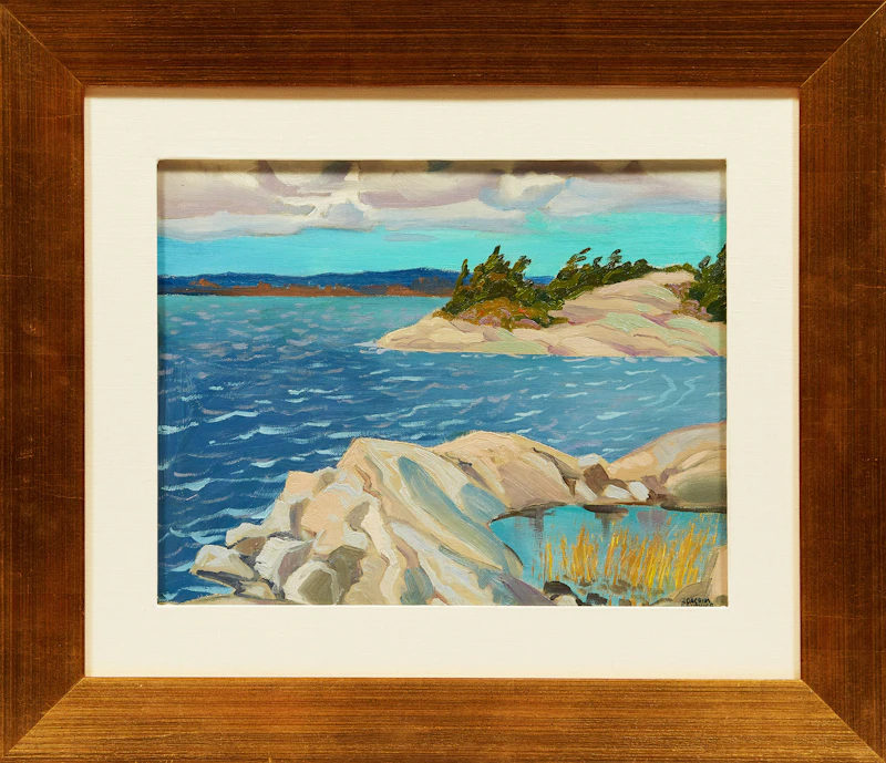 Joachim George Gauthier, Snug Island, Georgian Bay, oil on board, 1958 - view 2
