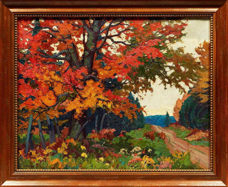 Herbert Sidney Palmer, October Maple, oil on canvas - view 2