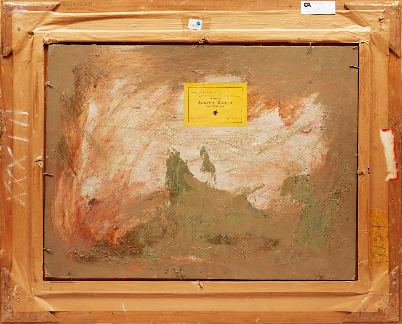 Joseph Giunta, Autumn, Ste. Adèle, Laurentians , oil on board, 1946 - view 3