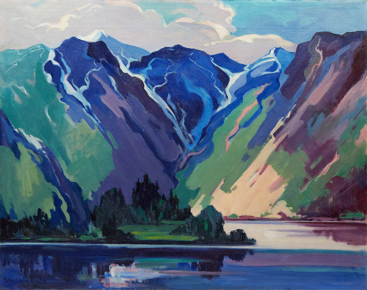 Mildred Valley Thornton, Jervis Inlet, oil on canvas