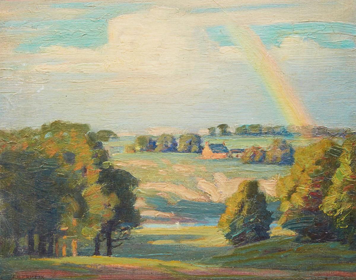 Frederick Henry Brigden, After the Storm, Don Valley, oil on board