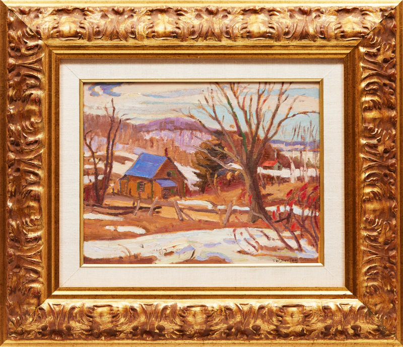 Ralph Wallace Burton, Spring Near Chénéville, Que. , oil on board, 1961 - view 2