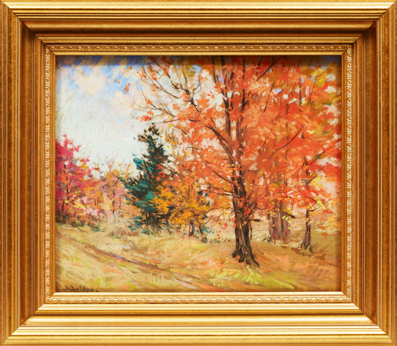Berthe Des Clayes, Path to the Maple Wood , pastel - view 2