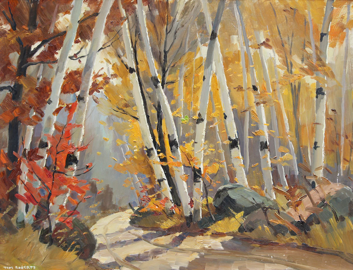 Thomas Keith Roberts, Road to Long Lake - Madawaska Valley, oil on board, 1959