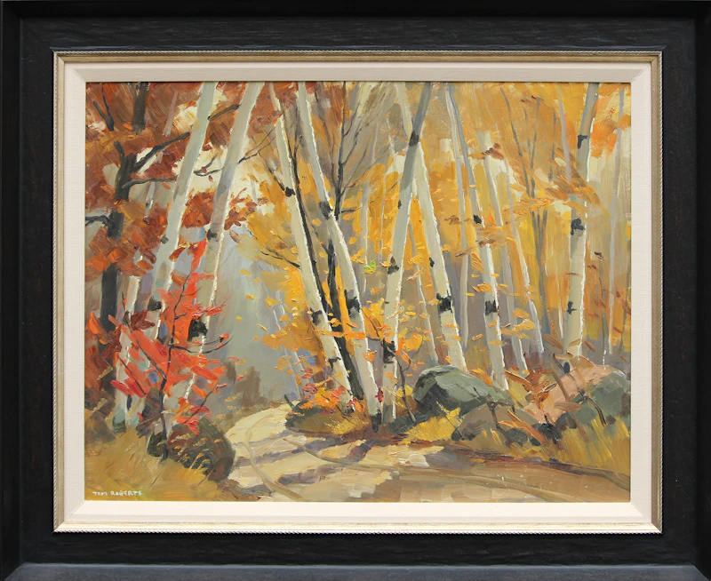 Thomas Keith Roberts, Road to Long Lake - Madawaska Valley, oil on board, 1959 - view 2