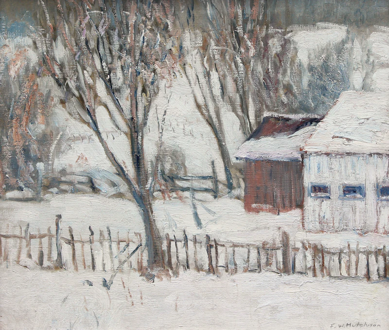 Barns in Winter
by Frederick William Hutchison