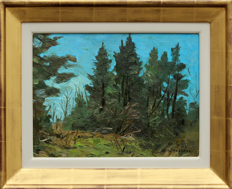 William Goodridge Roberts, Spring Landscape, oil on board - view 2