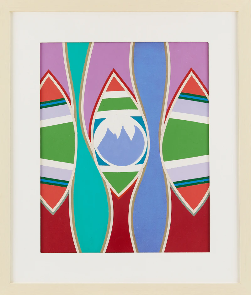 Douglas Gibb Morton, Untitled Abstraction, acrylic and collage on canvas board, 1976 - view 2