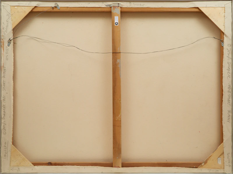 Joseph Drapell, Smart Bunny, acrylic on canvas, 1981 - view 3
