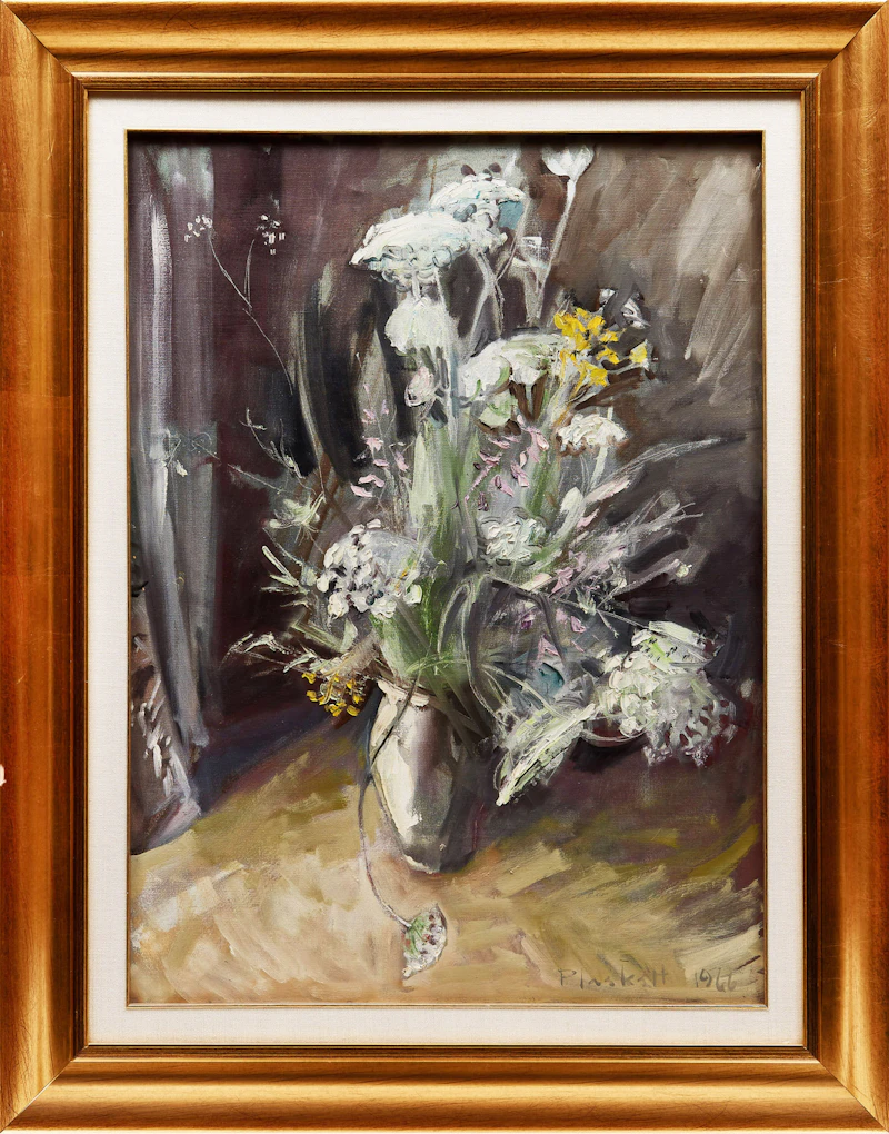 Joseph Francis Plaskett, Fleurs Sauvage, oil on canvas, 1966 - view 2