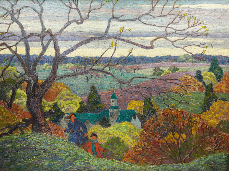 Stanley Francis Turner, The Walk Home, oil on canvas, 1922 - view 2