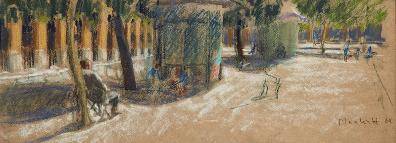 Dans les Jardins du Palais Royal by Joseph Francis Plaskett