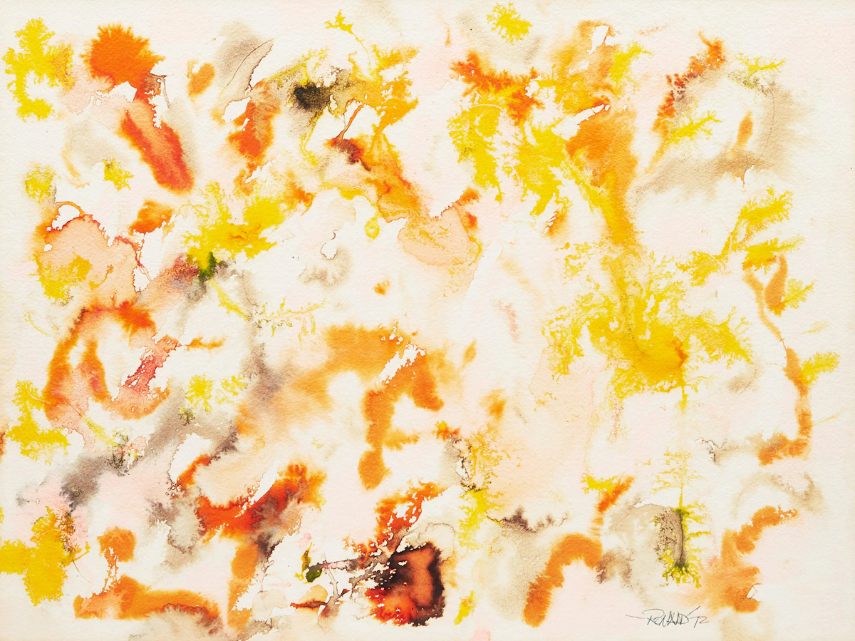William Ronald, Untitled Abstraction, watercolour