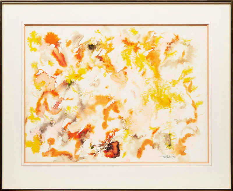 William Ronald, Untitled Abstraction, watercolour - view 2