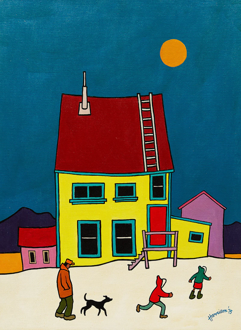 Yellow House, Atlin by Ted Harrison