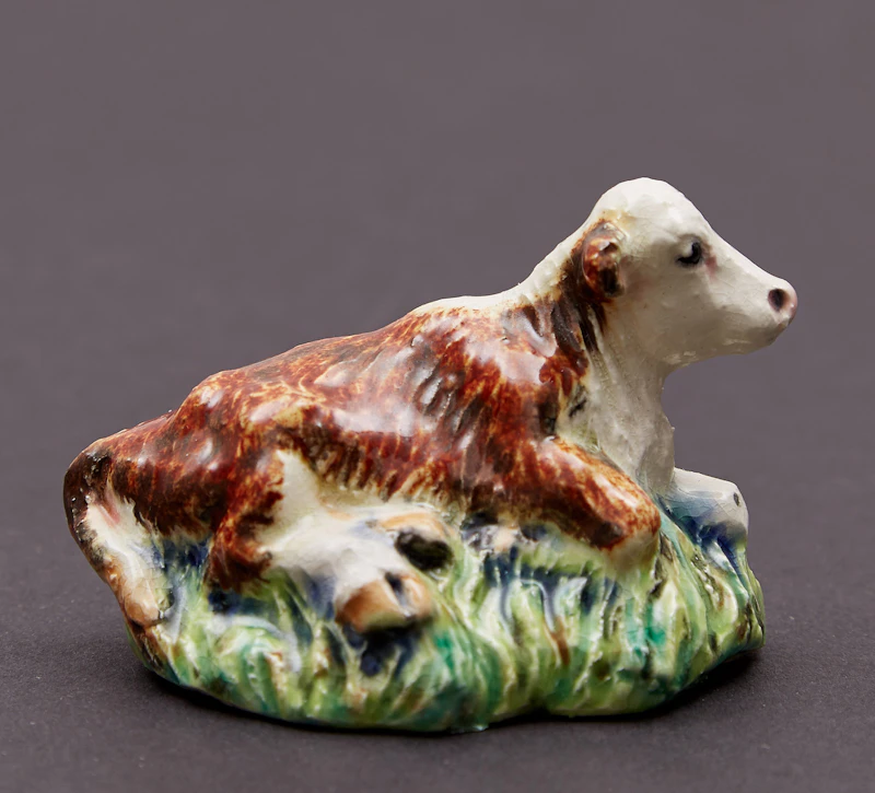 Joe Fafard, Cow, ceramic sculpture, 1982 - view 2