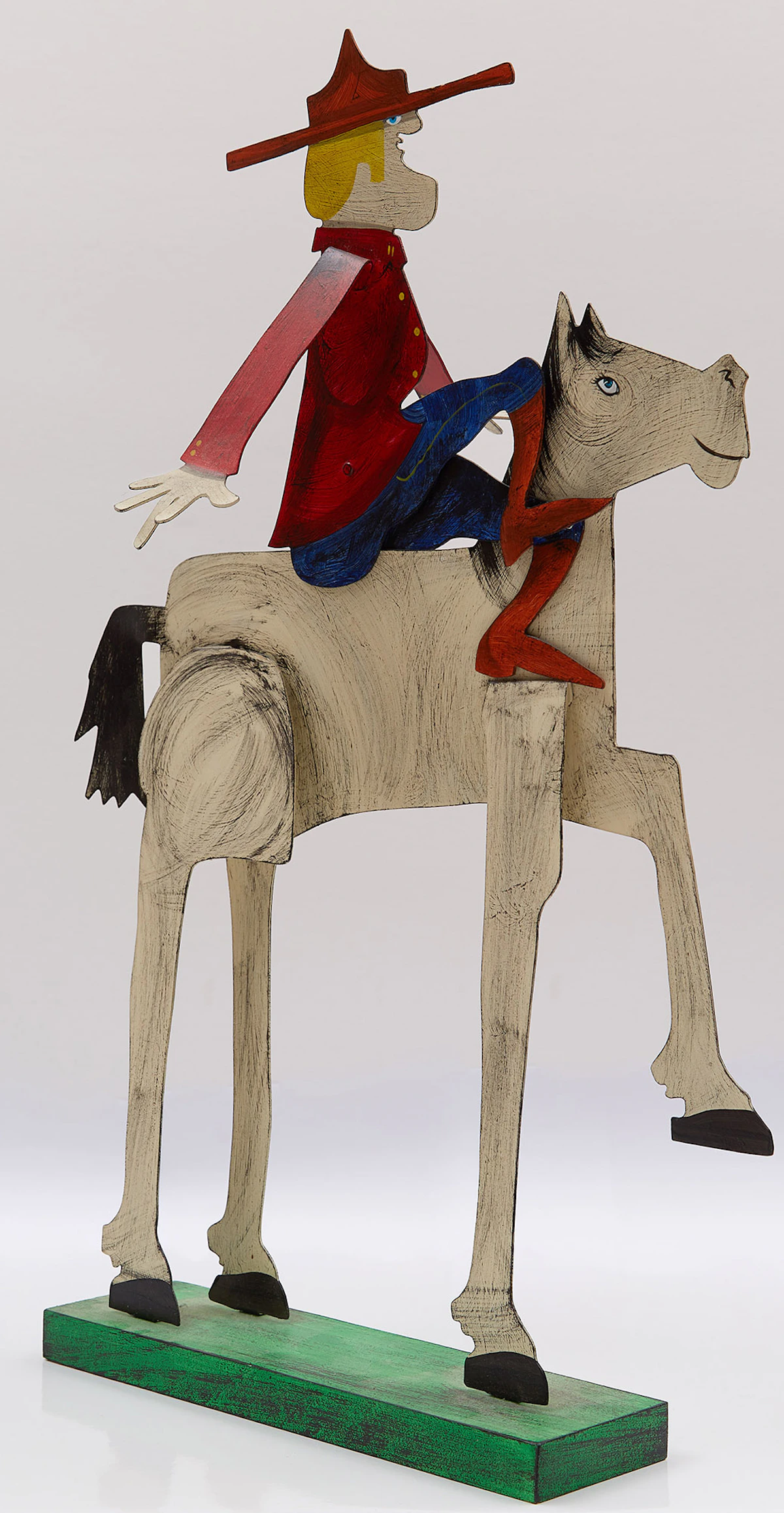 Sue Parke, Dudley Do Right, mixed media sculpture