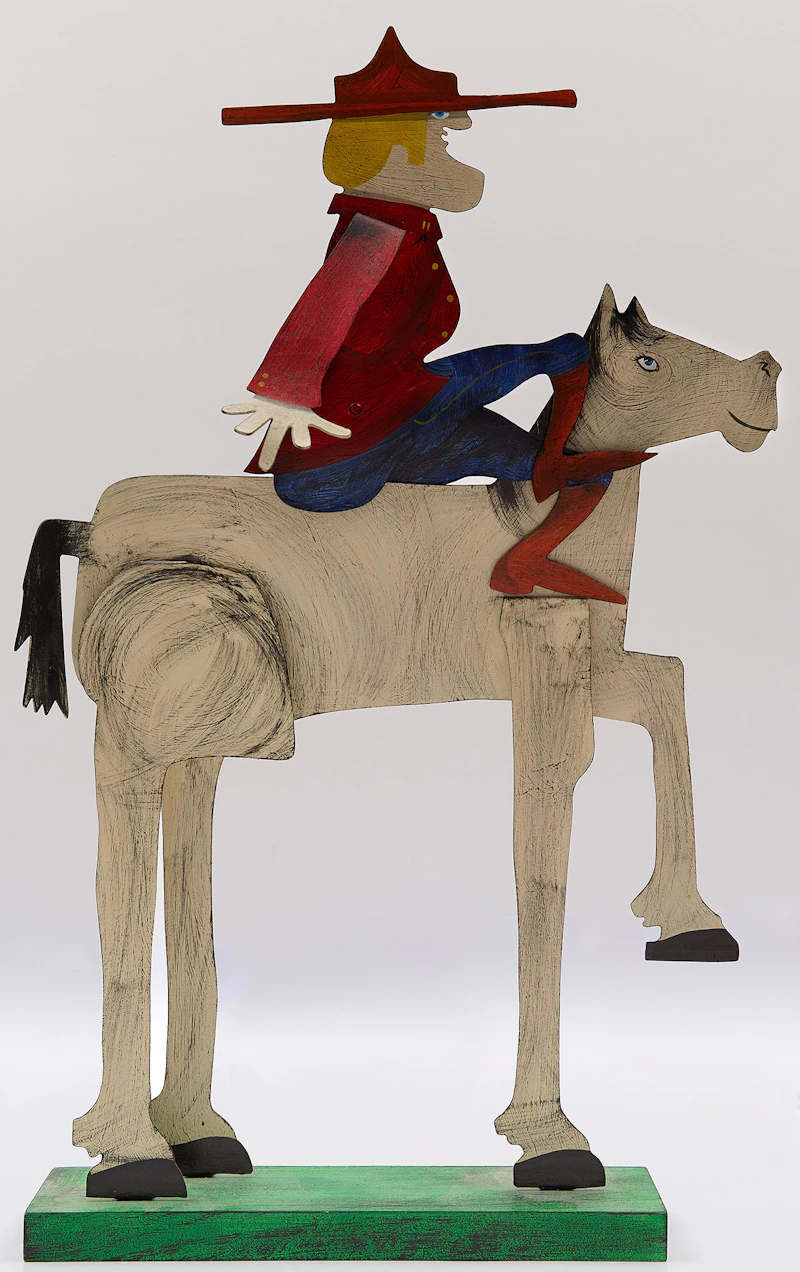 Sue Parke, Dudley Do Right, mixed media sculpture - view 2