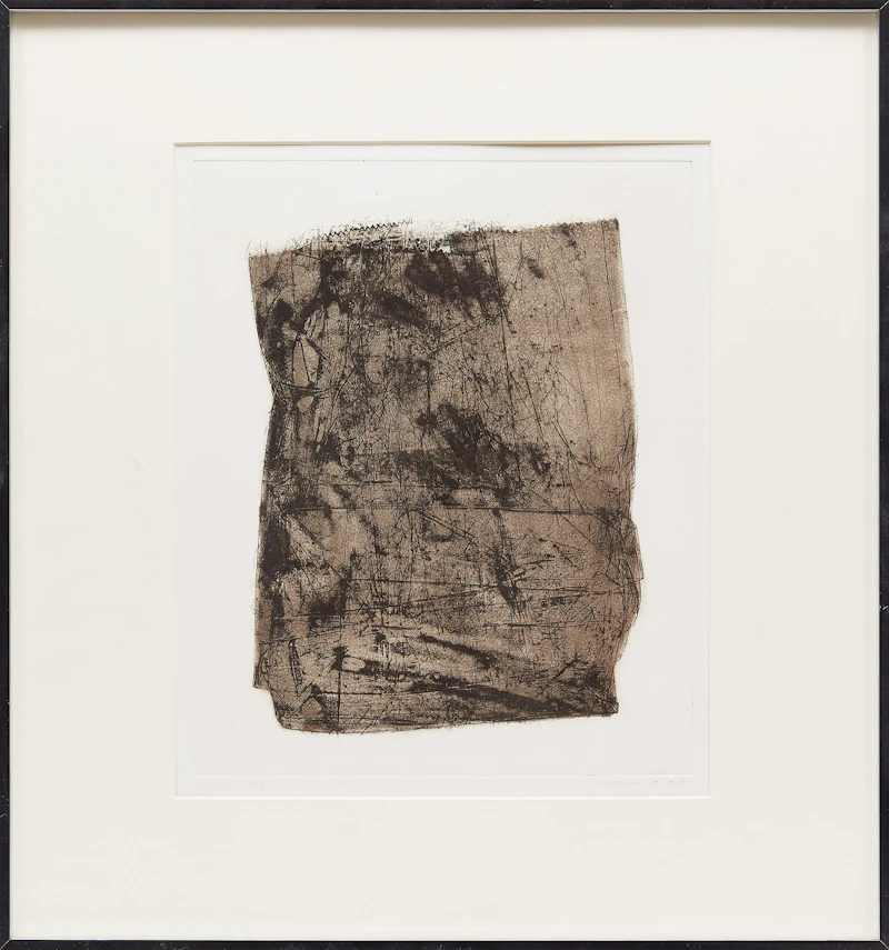 Betty Roodish Goodwin, Bag, softground etching, 1969 - view 2