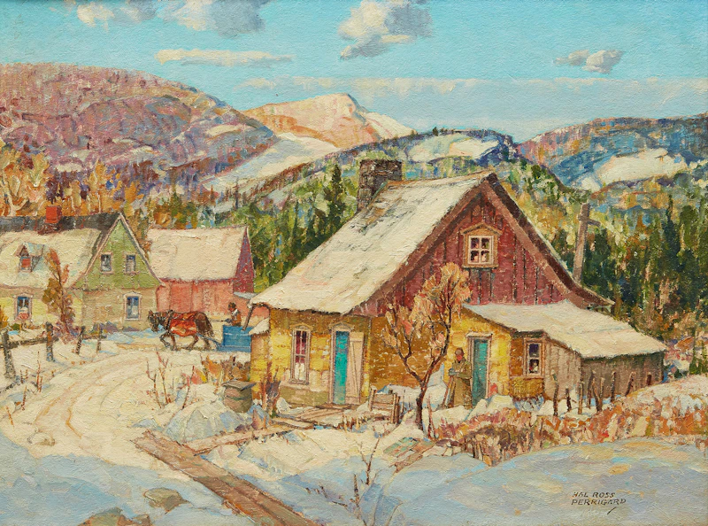 On the Hill Road, Early Spring by Hal Ross Perrigard