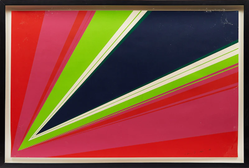 Rita Letendre, Combustion, 1971, coloured silkscreen - view 2