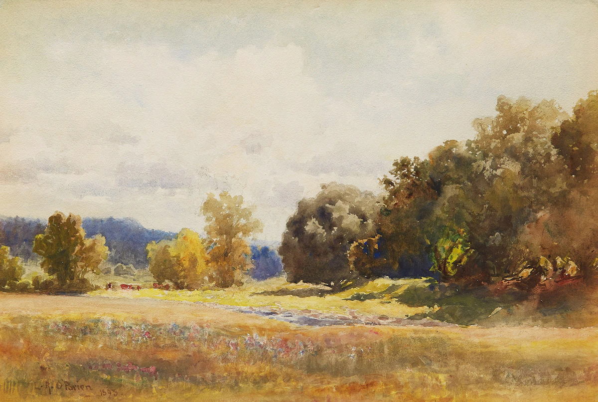Lucius Richard O'Brien, Landscape, watercolour, 1893
