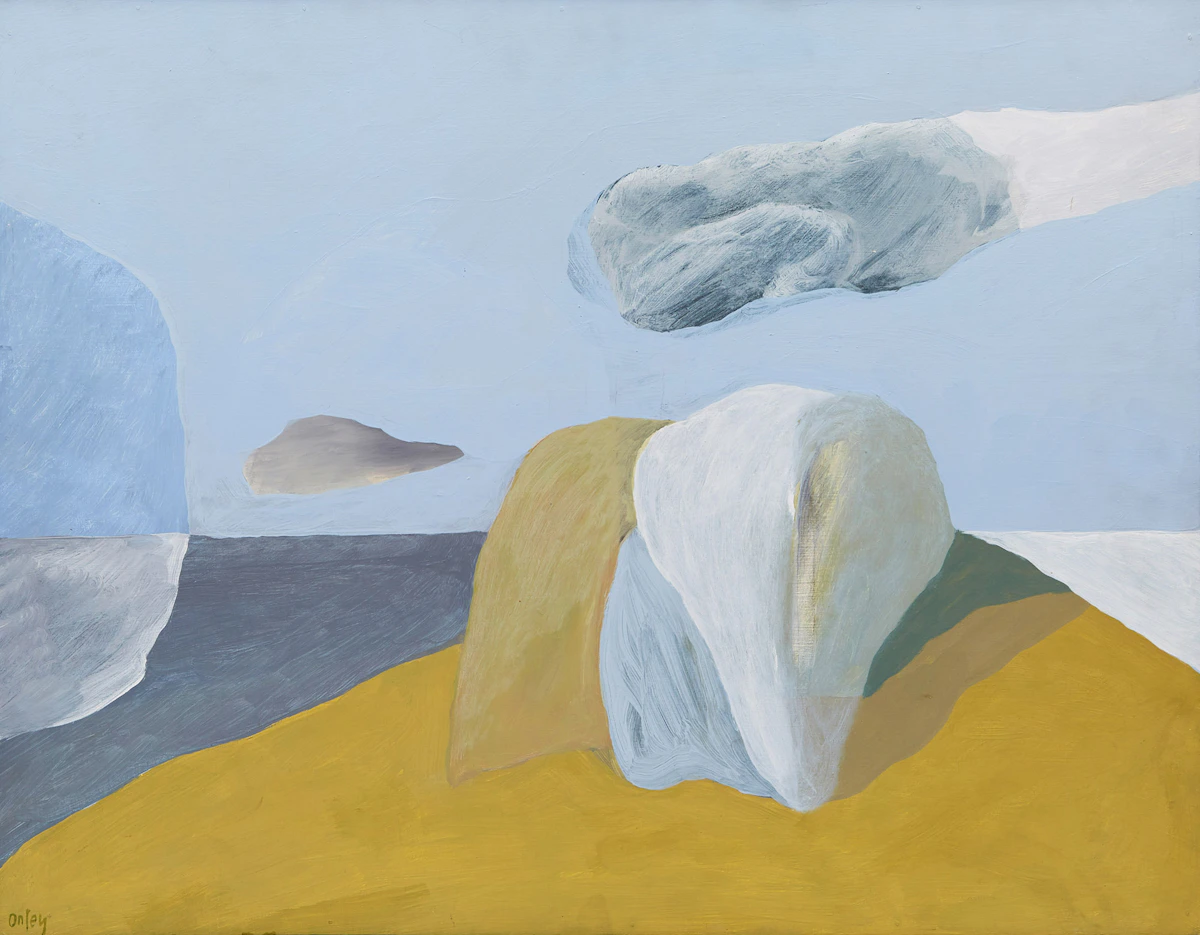 Toni Onley, Approaching Clouds, acrylic on board, 1970
