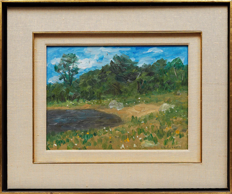 William Goodridge Roberts, Summer Landscape, oil on board - view 2
