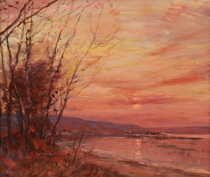 Sunset, Head of the Lakes Qu’Appelle Valley by James Henderson