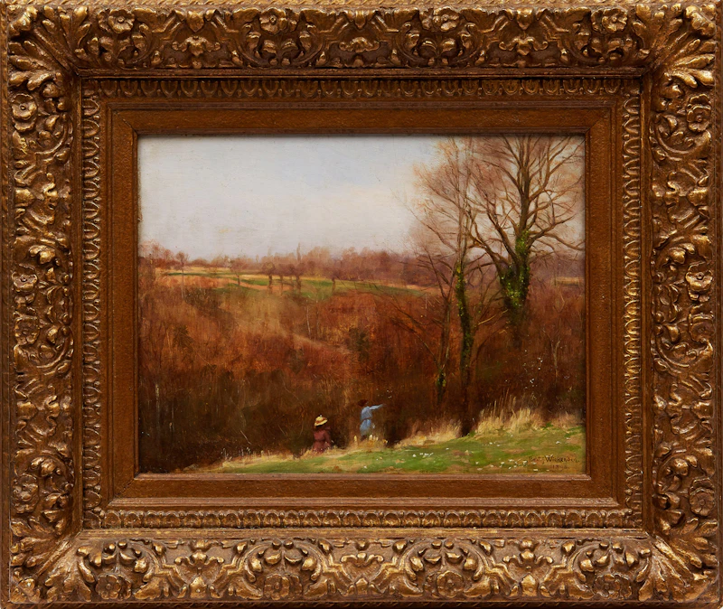 Robert J. Wickenden, Whisperings of Spring, oil on panel, 1890 - view 2