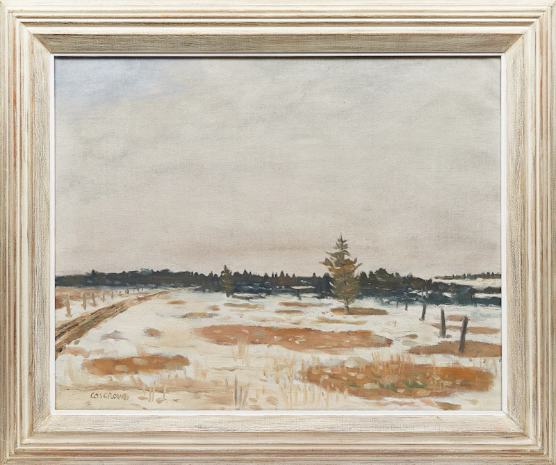 Stanley Morel Cosgrove, Paysage d’hiver , oil on canvas - view 2