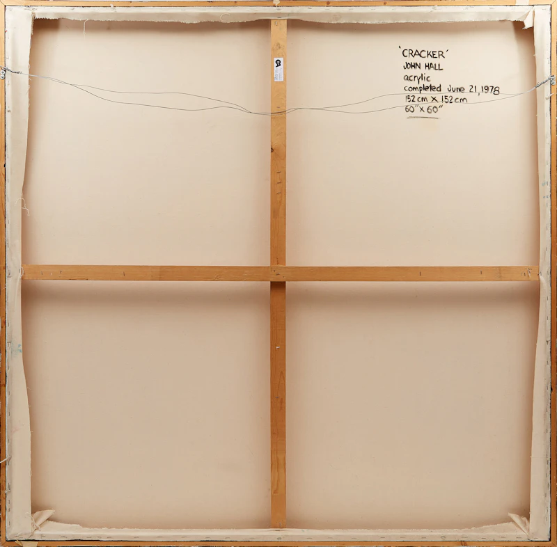 John Hall, Cracker, acrylic on canvas, 1978 - view 3