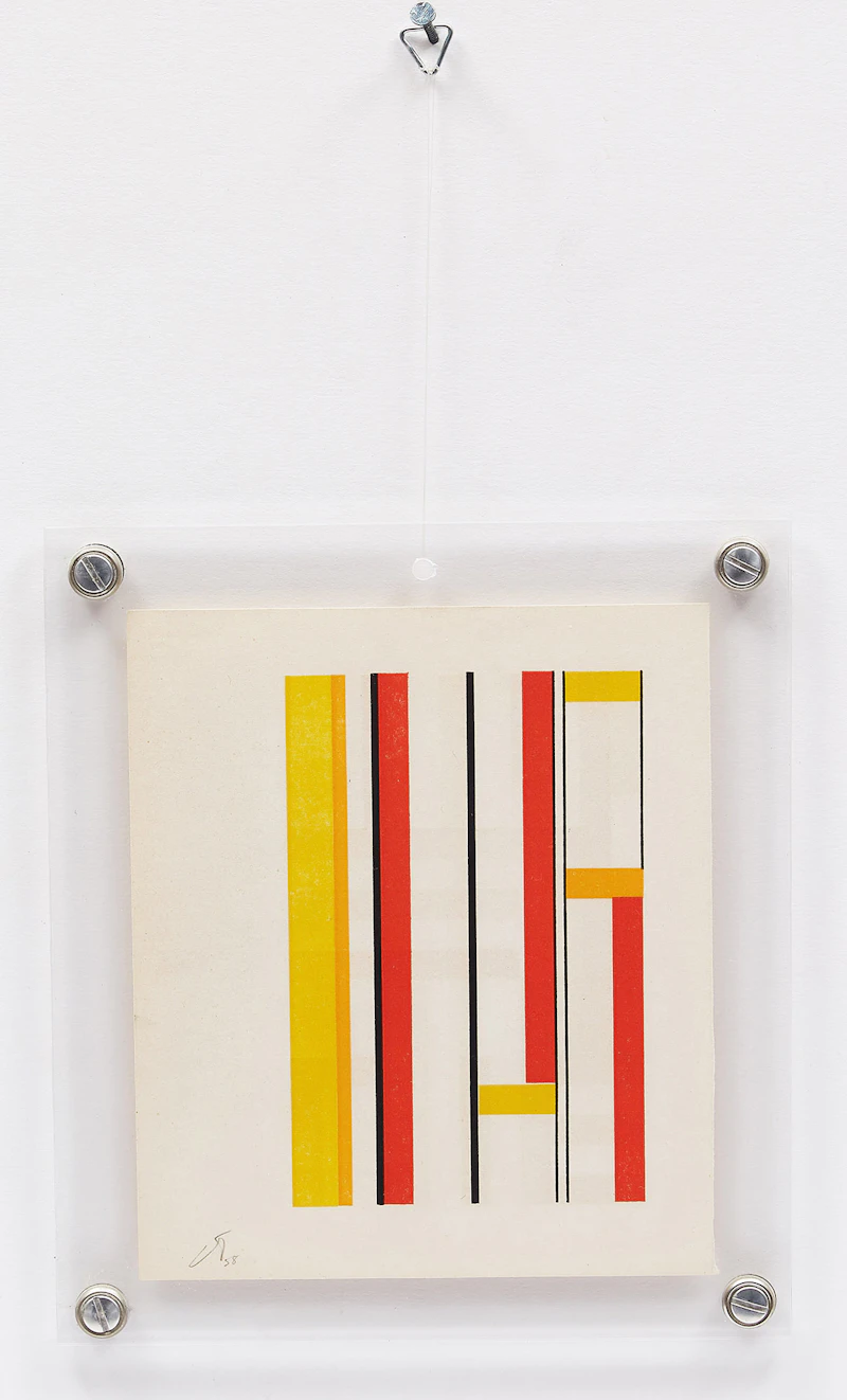 Claude Tousignant, Untitled, double-sided silkscreen, 1958 - view 2
