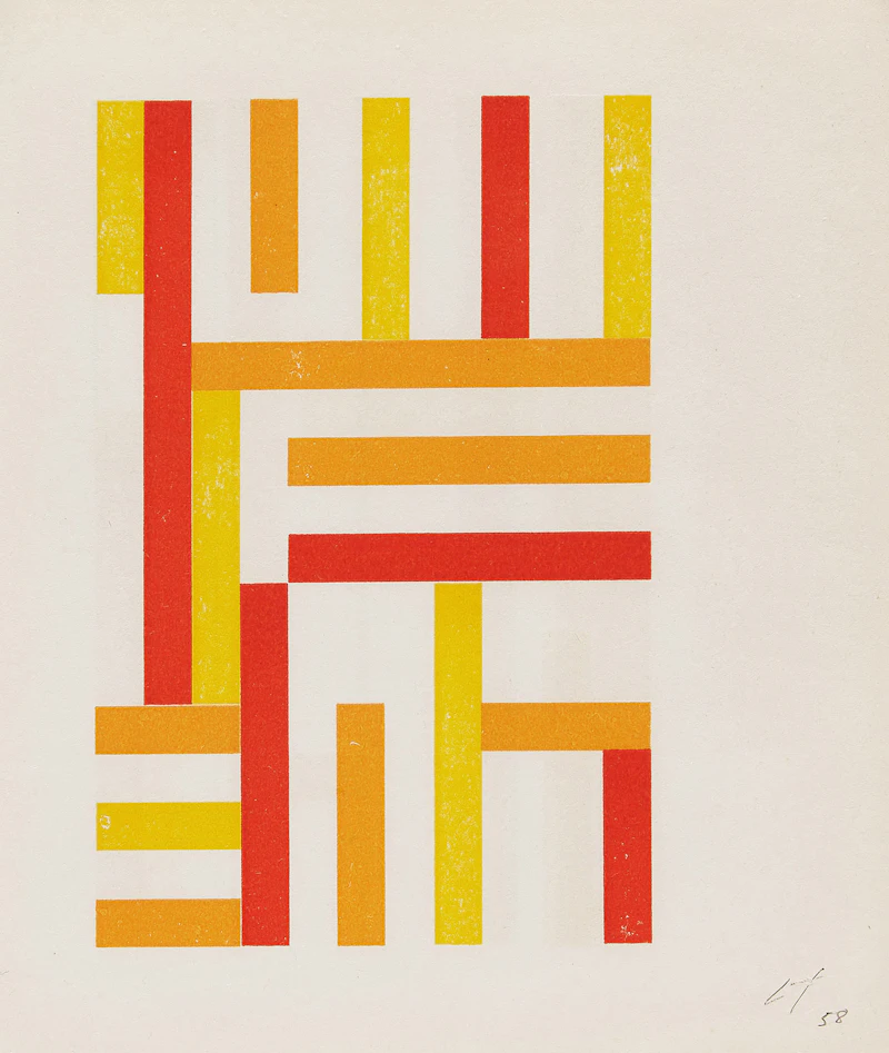 Claude Tousignant, Untitled, double-sided silkscreen, 1958 - view 3