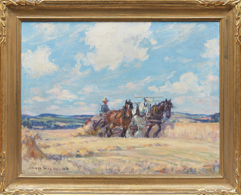 Manly Edward MacDonald, Harvesting , oil on canvas - view 2