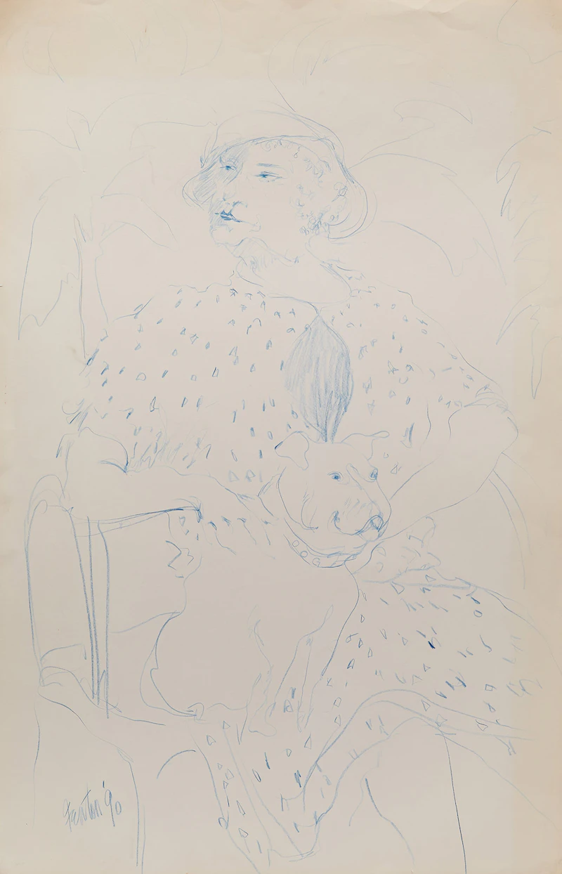 Nude Study  by Telford Fenton