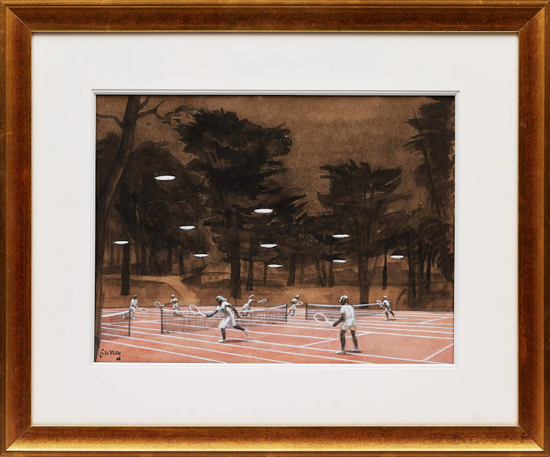 Philip Henry Howard Surrey, Westmount Tennis Club, gouache and watercolour - view 2