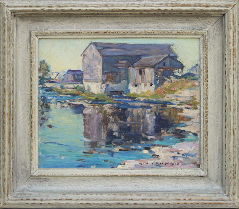 Manly Edward MacDonald, Landscape with Mill, oil on board - view 2