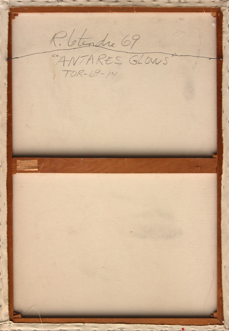 Rita Letendre, Antares Glows, acrylic on canvas, 1969 - view 2