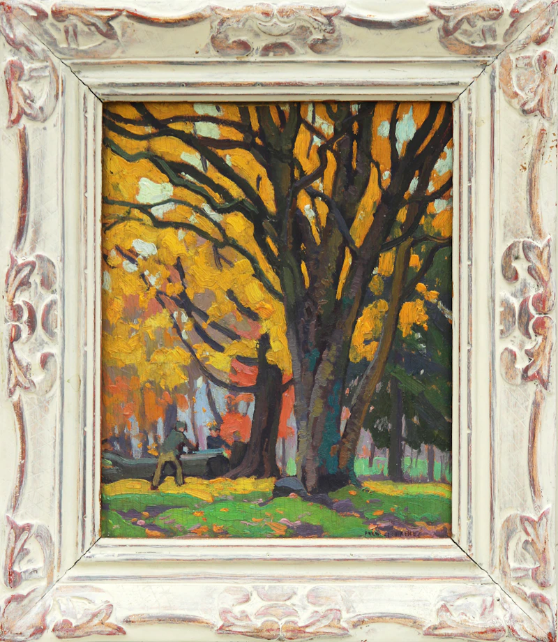 Frederick Stanley Haines, Yellow Birch, oil on board - view 2
