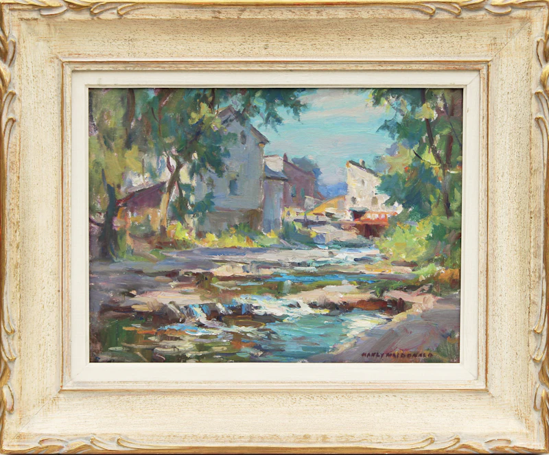 Manly Edward MacDonald, Napanee River, Newburgh, oil on canvas board - view 2