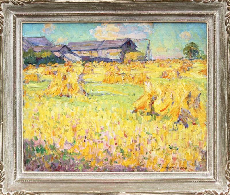 Manly Edward MacDonald, Hay Stooks in Summer, oil on canvas - view 2