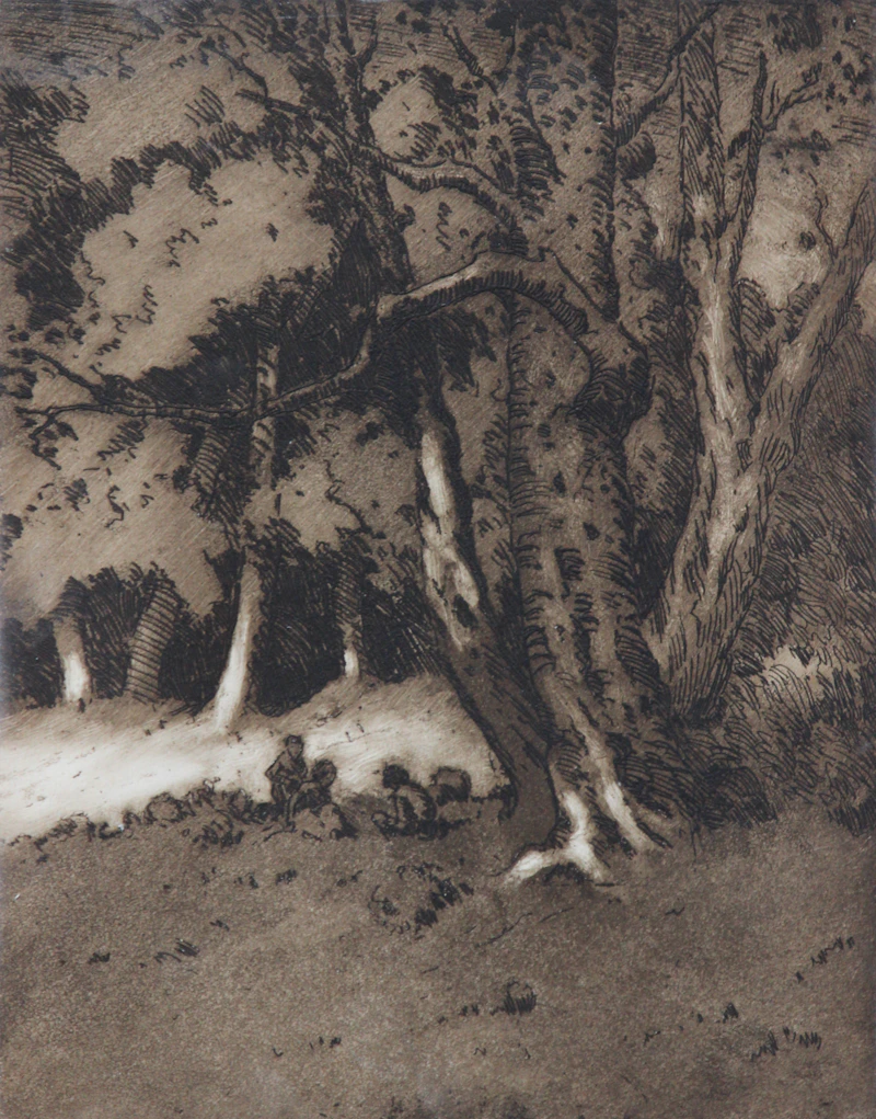 The Picnickers / In the Woods by Carl Henry von Ahrens