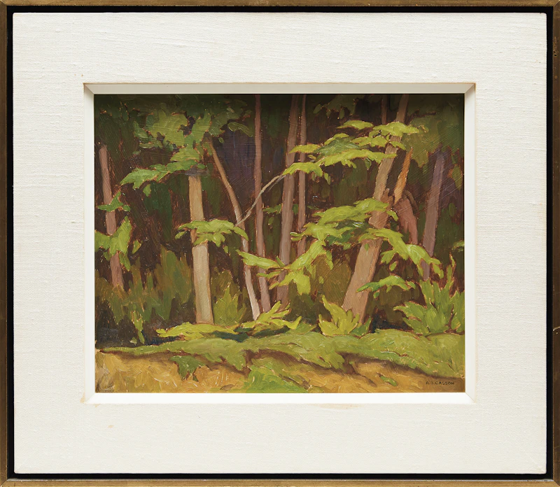 Alfred Joseph Casson, Edge of the Woods, Oxtongue Lake, oil on board, 1981 - view 2