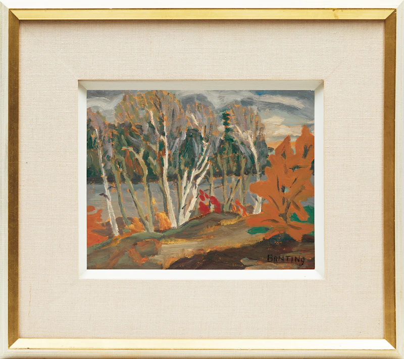 Frederick Grant Banting, Birches, French River, 1930, oil on board - view 2