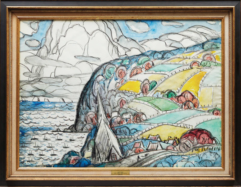 Marc-Aurèle Fortin, Gaspé Coast, watercolour - view 2