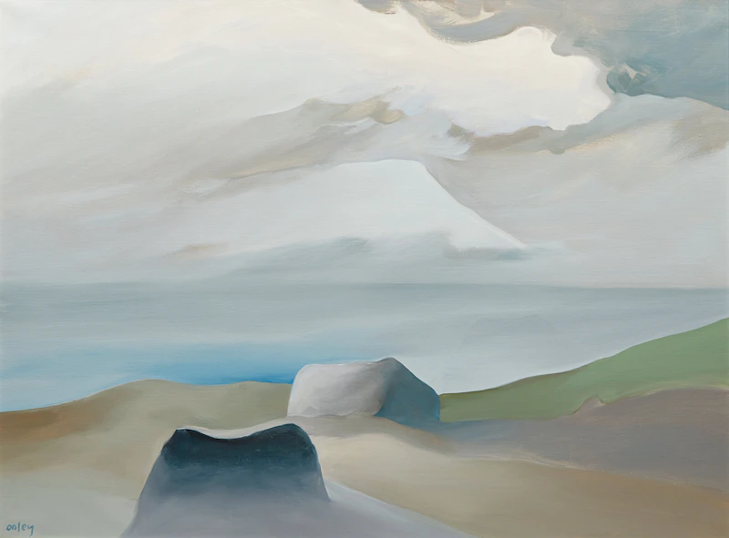 Toni Onley, Glacial Boulders, Savary Island, B.C. 