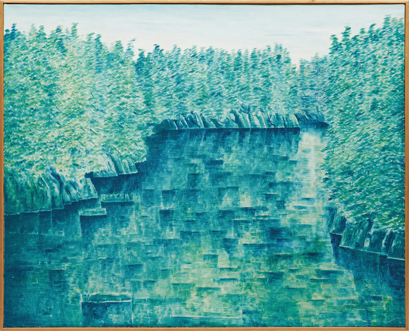 Kazuo Nakamura, Solitude, oil on canvas, 1973 - view 2