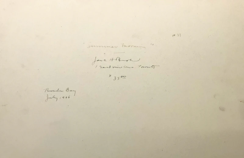 Jack Hamilton Bush, Summer Morning , watercolour and pencil, 1946 - view 3