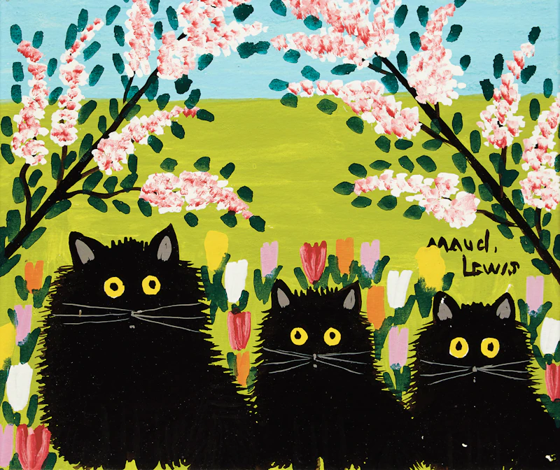 Maud Lewis, Three Black Cats